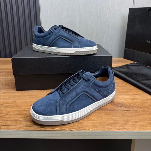 Dunhill Mens Casual Sneakers Dark Blue main image 4